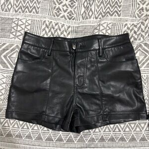 Urban outfitters leather shorts